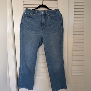 Madewell Women's Slim Demi Boot Jeans in Light Blue